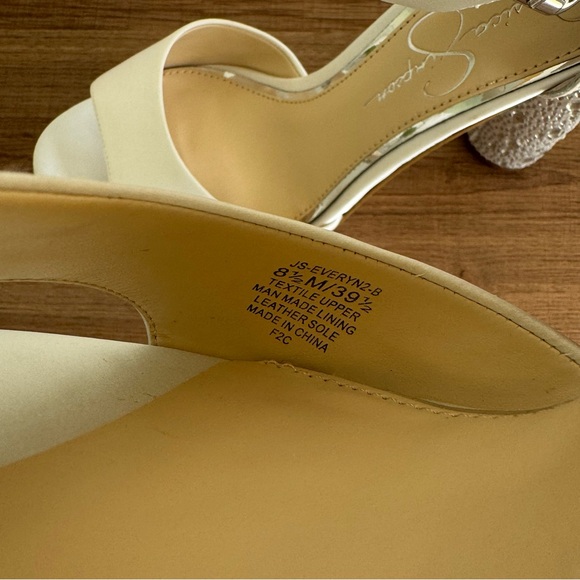 Jessica Simpson - Women's White Everyn Platform Sandal Heeled size 8.5 - Picture 15 of 15